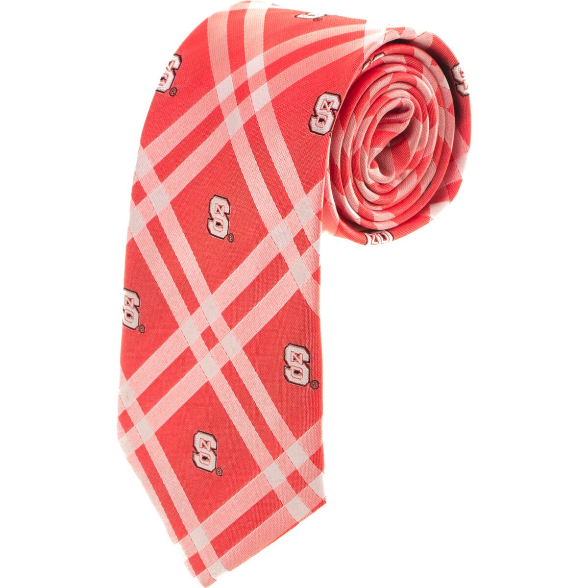 Tie - Red/White Open Plaid - Block